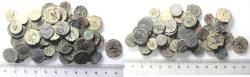 Ancient Coins - AS FOUND: LOT OF 50 ROMAN AE COINS