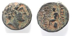 Ancient Coins - Seleukid Kings. Alexander I Balas (150-145 BC). AE (19mm, 7.66g). Unattributed issue, probably North Syrian.