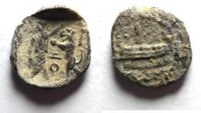 Ancient Coins - AS FOUND: PHOENICIA: Sidon. c. 346-343 BC. AR Obol or 1/16th Shekel