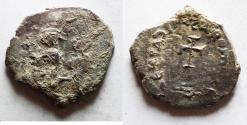 Ancient Coins - Byzantine Empire; Heraclius, with Heraclius Constantine. 610-641. AR Hexagram