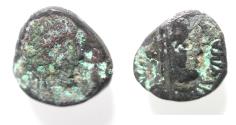 Ancient Coins - AS FOUND: Arabia. Nabataean Kings. Rabbel II (AD 70/1-106/7). AR sela . Petra mint. Struck c. 80/1-901/2.