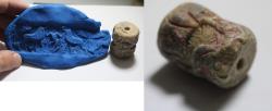 Ancient Coins - ANCIENT SUMERIAN . HUGE STONE CYLINDER SEAL. 2500 B.C