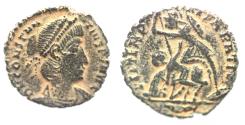 Ancient Coins - CONSTANTIUS II AE . FALLEN HORSEMAN