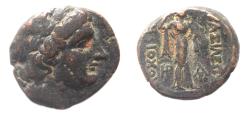 Ancient Coins - Seleukid Kings. Antiochos I Soter (281-261 BC). AE 18mm, 6.35g. Seleukeia on the Tigris mint.