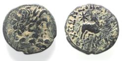Ancient Coins - Seleucis and Pieria. Antioch Æ 20 . Star of Bethlehem depicted. 1st Century AD