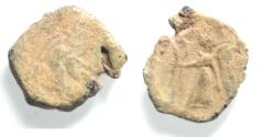 Ancient Coins - Nabataean kings. Time of Aretas IV (9 BC-AD 40). Lead tessera (16mm, 3.21g).