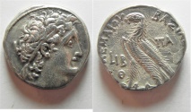 GREEK. Ptolemaic Kingdom. Kleopatra III and Ptolemy X Alexander I (107-101 BC). AR tetradrachm 