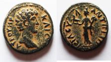 Ancient Coins - BEAUTIFUL: Decapolis. Antiochia ad Hippum under Lucius Verus (AD 161-169). AE 23mm, 8.98g.