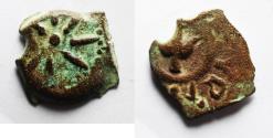 Ancient Coins - Judaea, Alexander Jannaeus, 103-76 BC, AE Prutot (Biblical Widow's Mites).
