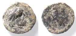 Ancient Coins - Ptolemaic Kingdom. Ptolemy X Alexander I and Cleopatra III (107-101 BC). Lead token