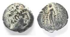 Ancient Coins - SELEUKID EMPIRE. Antiochos XII Dionysos. 87/6-83/2 BC. AE 18