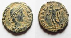 Ancient Coins - CONSTANTIUS II AE 3 . NICE DESERT PATINA