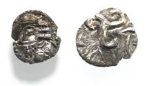 Ancient Coins - Kings of Persis. 2nd century BC. AR Obol