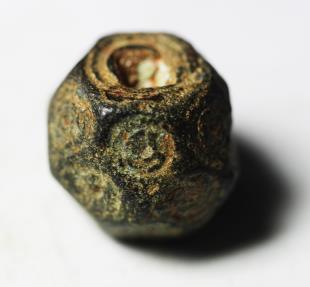 ANCIENT ISLAMIC BRONZE WEIGHT. 1/2 UNCIA, CHOICE QUALITY