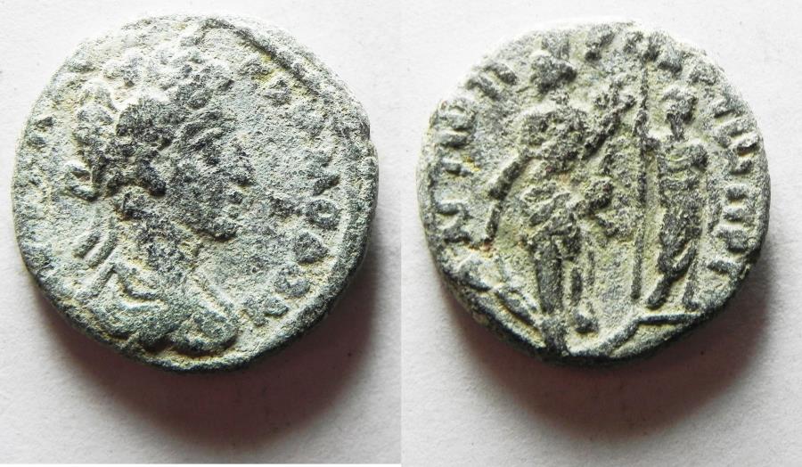 Ancient Coins - AS FOUND. DECAPOLIS. GERASA. COMMODUS AE 21