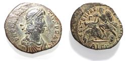 Ancient Coins - CONSTANTIUS II AE . FALLEN HORSEMAN