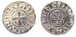 World Coins - Crusaders States. Kingdom of Jerusalem. Amaury (1163-1174). Billon denier