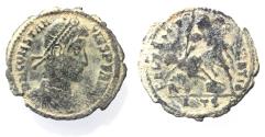 Ancient Coins - CONSTANTIUS II AE . FALLEN HORSEMAN