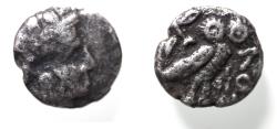 Ancient Coins - ARABIA FELIX. Sabaeans(?). Imitating Athens. Ca. 3rd-2nd centuries BC. AR quarter-unit (10mm, 0.96gm).