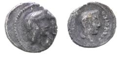Ancient Coins - Apparently unpublished and unique: Arabia. Nabataean Kings. Aretas IV (9 BC-AD 40). AR sela (18mm, 4.29g). Petra mint. Struck c. 9/8 BC(?).