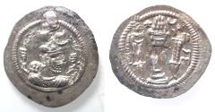 Ancient Coins - Sasanian Kingdom, Peroz I, 458-471 AD. AR drachm