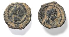 Ancient Coins - NABATAEA. Aretas IV, with Shaqilat. 9 BC- AD 40. AE 10