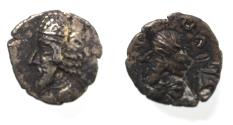 Ancient Coins - Kings of Persis. 2nd century BC. AR Obol