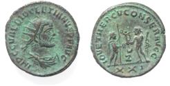 Ancient Coins - AS FOUND. DIOCLETIAN AE ANTONINIANUS