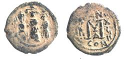 Ancient Coins - Heraclius, Heraclius Constantine & Martina AE Follis