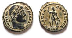Ancient Coins - BEAUTIFUL ORIGINAL DESERT PATINA: CONSTANTINE I AE FOLLIS