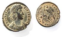 Ancient Coins - CONSTANTIUS II AE . FALLEN HORSEMAN