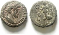 Ancient Coins - EGYPT , ALEXANDRIA , MARCUS AURELIUS AS AUGUSTUS AR TETRADRACHM , NICE QUALITY , NIKE, YEAR 2 , VERY RARE!!!!!