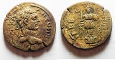 Ancient Coins - CHOICE : ARABIA. RABBATHMOBA UNDER GETA AE 30