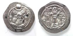 Ancient Coins - Sasanian Kingdom, Peroz I, 458-471 AD. AR drachm