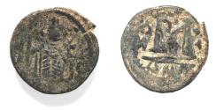 World Coins - ARAB BYZANTINE Anonymous 7th cent AD AE Fals. Damascus mint.