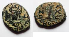 Ancient Coins - Justinian I. 527-565. Æ Decanummium