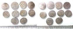 World Coins - Ilkhans (Mongols of Persia): Lot of 10 Silver 2 Dirhams coins. 14th century A.D