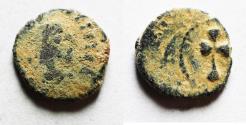 Ancient Coins - VANDALS. Pseudo-imperial. Fifth century AD. AE nummus (10 mm, 0.57 g).