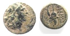 Ancient Coins - Seleukid Kings Tryphon 142-138 B.C. AE 17