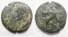 Ancient Coins - Alexandria under Domitian (AD 82-96). AE obol (17mm, 1.67g).