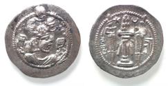Ancient Coins - Sasanian Kingdom, Peroz I, 458-471 AD. AR drachm