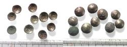 Ancient Coins - LOT OF 10: ARABIA, Southern. Himyar. 'Amd?n Bay?n Yahaqbi?. Circa AD 100-120. AR Fractions. 0.30 gm