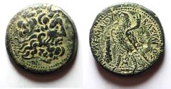Ancient Coins - GREEK. Ptolemaic Kingdom. Ptolemy V Epiphanes (204-180 BC). AE diobol (32mm, 29.84g). Tyre mint.