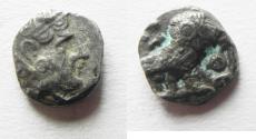 Ancient Coins - ARABIA, Southern. Saba'. Late 4th–mid 2nd centuries BC. AR tmrt – Quarter Unit (11mm, 0.94 g). Imitating Athens.
