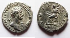 Ancient Coins - EXCEPTIONAL: HADRIAN (117-138). AR Denarius