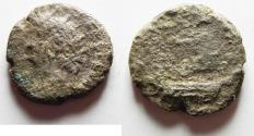 Ancient Coins - EGYPT. ALEXANDRIA. NERO BILLON TETRADRACHM. GALLEY