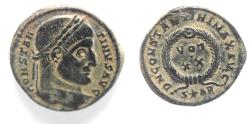 Ancient Coins - BEAUTIFUL AS FOUND: CONSTANTINE I AE FOLLIS