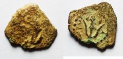 Ancient Coins - Judaea, The Herodians. Herod Archelaus, 4 BC-6 AD. AE Prutah .