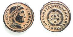 Ancient Coins - CONSTANTINE I AE FOLLIS. NICE. AS FOUND