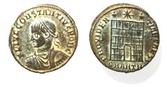 Ancient Coins - CONSTANTIUS II AE FOLLIS. CAMP GATE